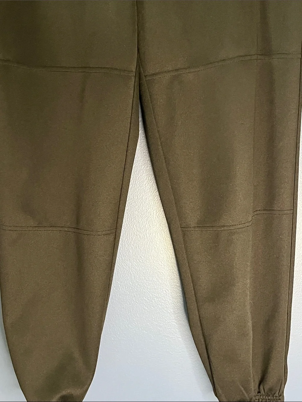 adidas MEN's black Baseball pants, front snap zipper fly, with white logo, sz M